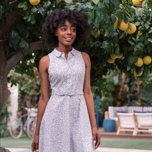 GMG Rose Dress Blue Floral